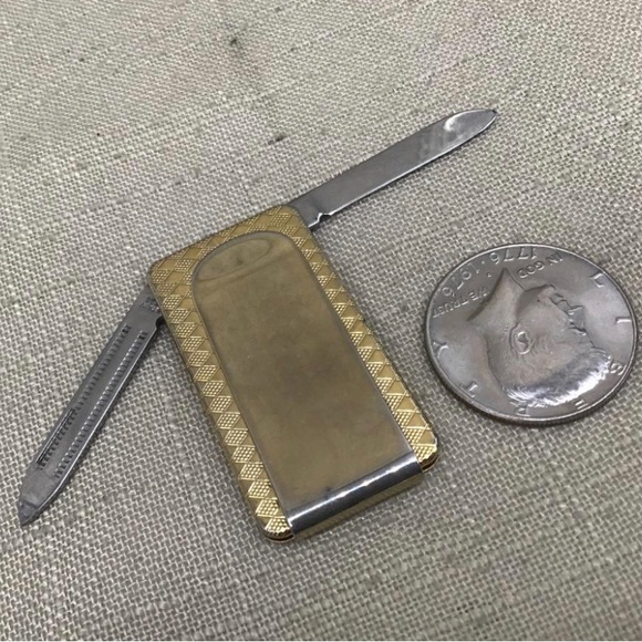 ❤️SOLD❤️Vintage Signed Colonial Money Clip, Pocket Knife & Nail File - Picture 15 of 15